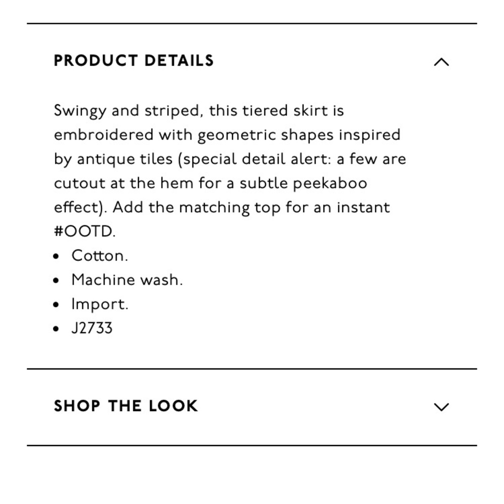 Madewell Striped Embroidered Midi Skirt XXS - Picture 3 of 8